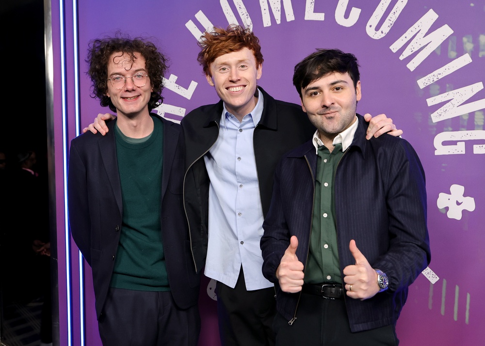 Martin Herlihy, Ben Marshall and John Higgins make up the sketch trio Please Don’t Destroy (Getty)