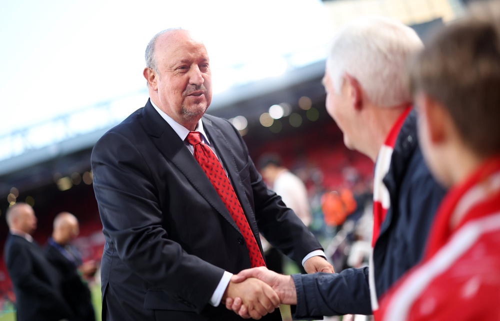 Ex-Liverpool manager Rafael Benitez is in attendance (Getty)