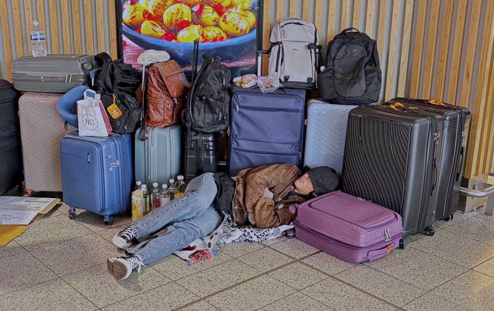 Passengers faced hours-long waits after flights were delayed and cancelled (Gareth Fuller/PA) (PA Wire)