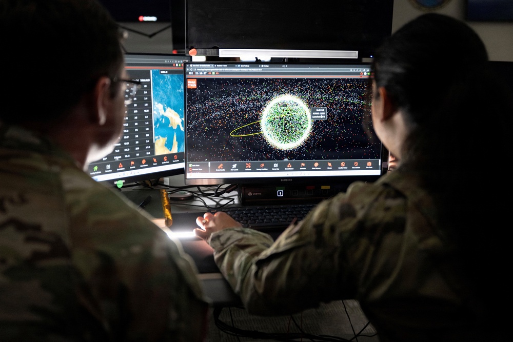 US Space Force Guardians assigned to Space Delta 5 workstations at Vandenberg Space Force Base, California, on 18 December, 2025 (Reuters)