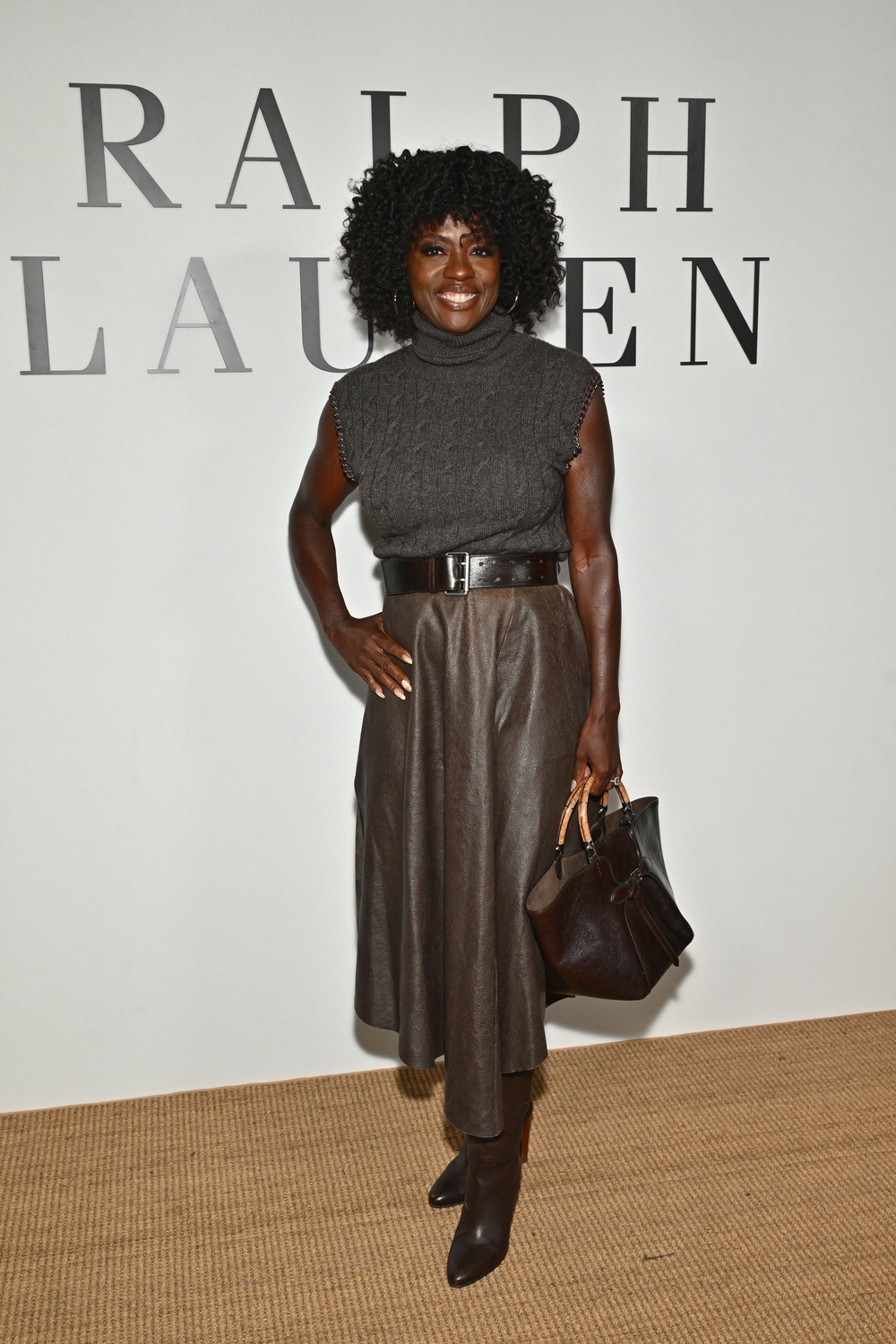 Viola Davis was front row at Ralph Lauren (Evan Agostini/AP) (AP)