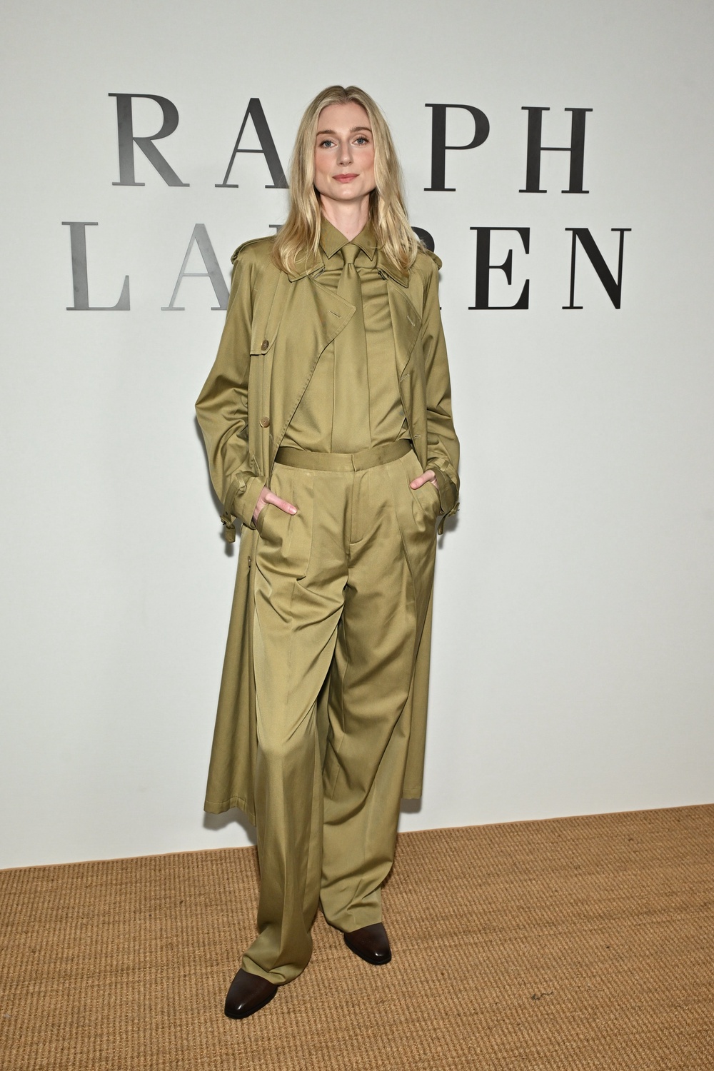 Elizabeth Debicki wore masculine tailoring for the show (Evan Agostini/AP) (AP)