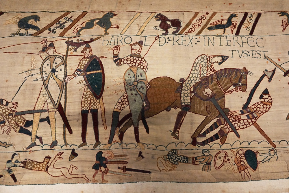 The Bayeux Tapestry is on display at the British Museum in London (Jonathan Brady/PA) (PA Wire)
