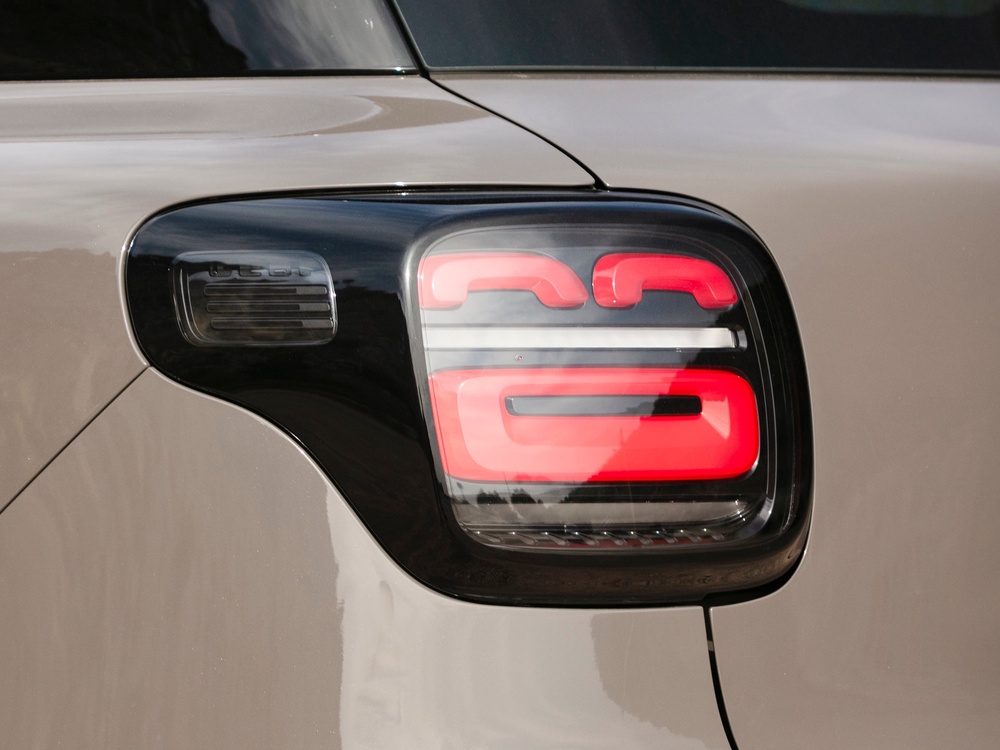 The rear lights of the B03X are said to resemble the Leapmotor Leapy mascot's eyes and smile (Leapmotor)