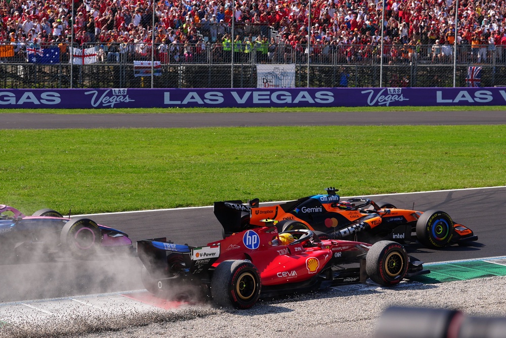 The two Ferrari drivers had a coming-together during the Italian Grand Prix (Bradley Collyer/PA) (PA Wire)
