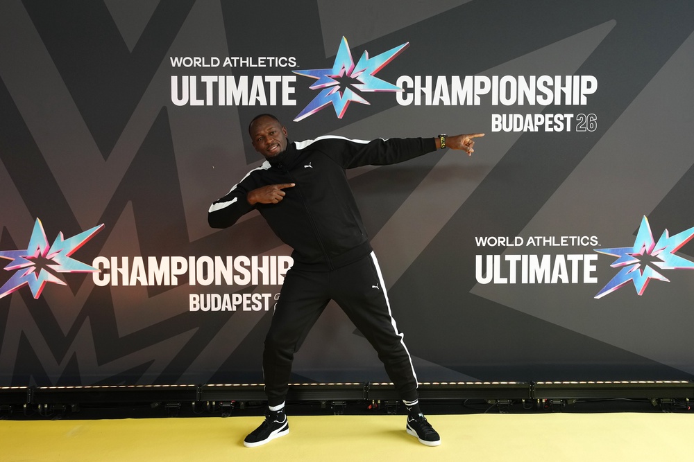 Usain Bolt poses for the cameras (Martin Rickett/PA). (PA Wire)