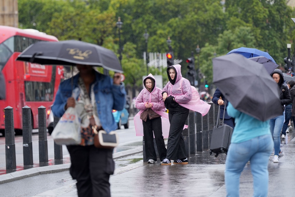 Wetter than average conditions are expected (Yui Mok/PA) (PA Wire)