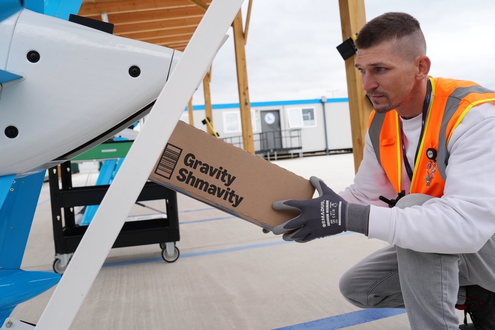 The drones can hold parcels which weigh up to 5lb (Annabel Lee-Ellis/PA)