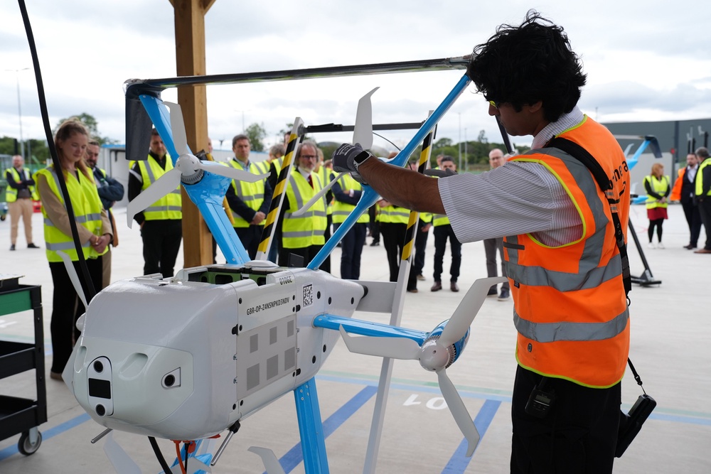 Amazon needs permission from the Civil Aviation Authority to expand the drone delivery service (Annabel Lee-Ellis/PA)