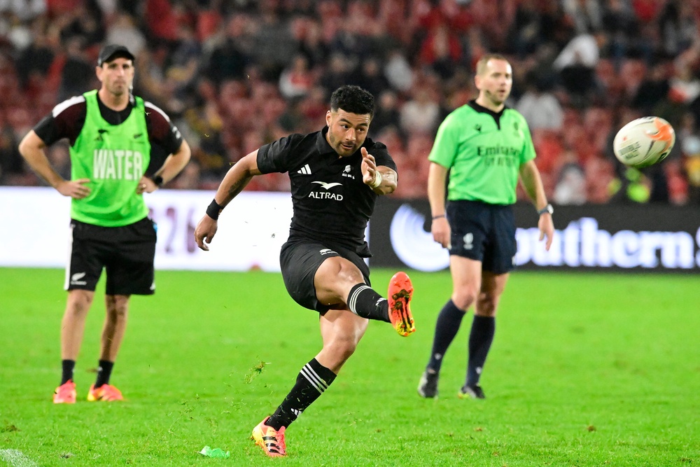 Richie Mo’unga starts at No 10 for New Zealand (Getty)