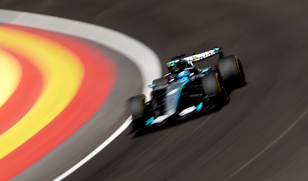 George Russell will hope to carry his early speed into FP2 (David Davies/PA) (PA Wire)
