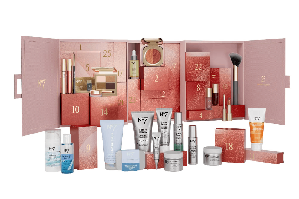 Image from: This No7 advent calendar includes 22 full-size products – and I put it to the test
