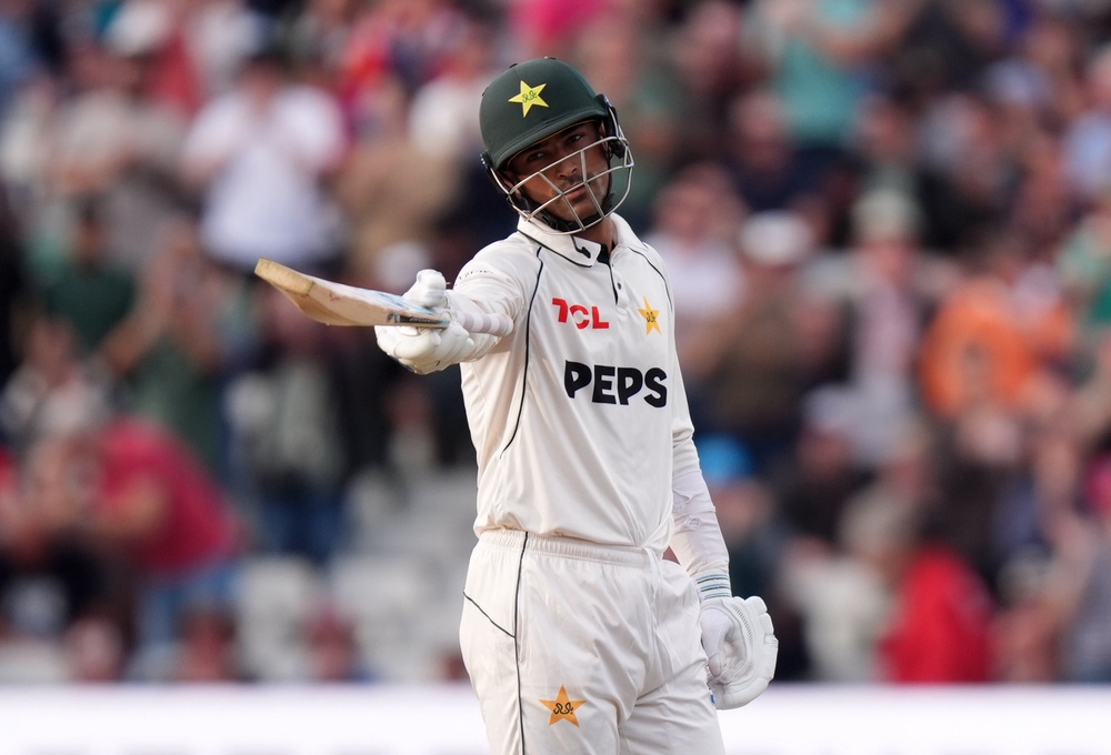 Razaullah hit 81 from number nine on debut for Pakistan (Mike Egerton/PA) (PA Wire)