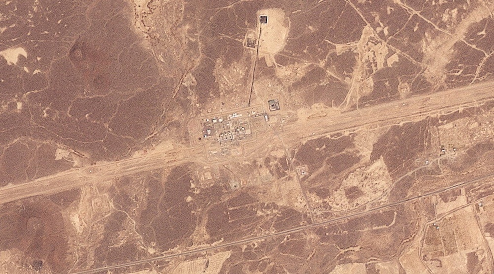 Satellite image shows the East-West pipeline facility in the Hejaz Region, Saudi Arabia, 8 September 2026 (Reuters)