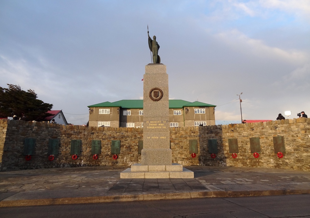 The Liberation monument in Stanley, Falkland Islands (Emma Hallett/PA) (PA Archive)