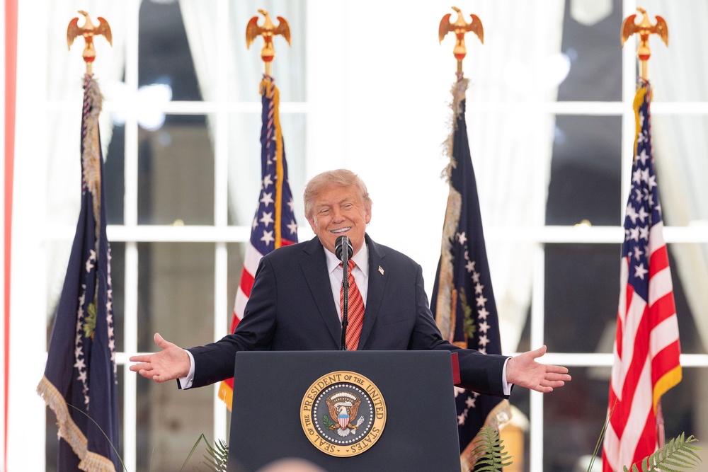 Donald Trump claimed Irish reunification was inevitable during his visit to Dublin (PA)