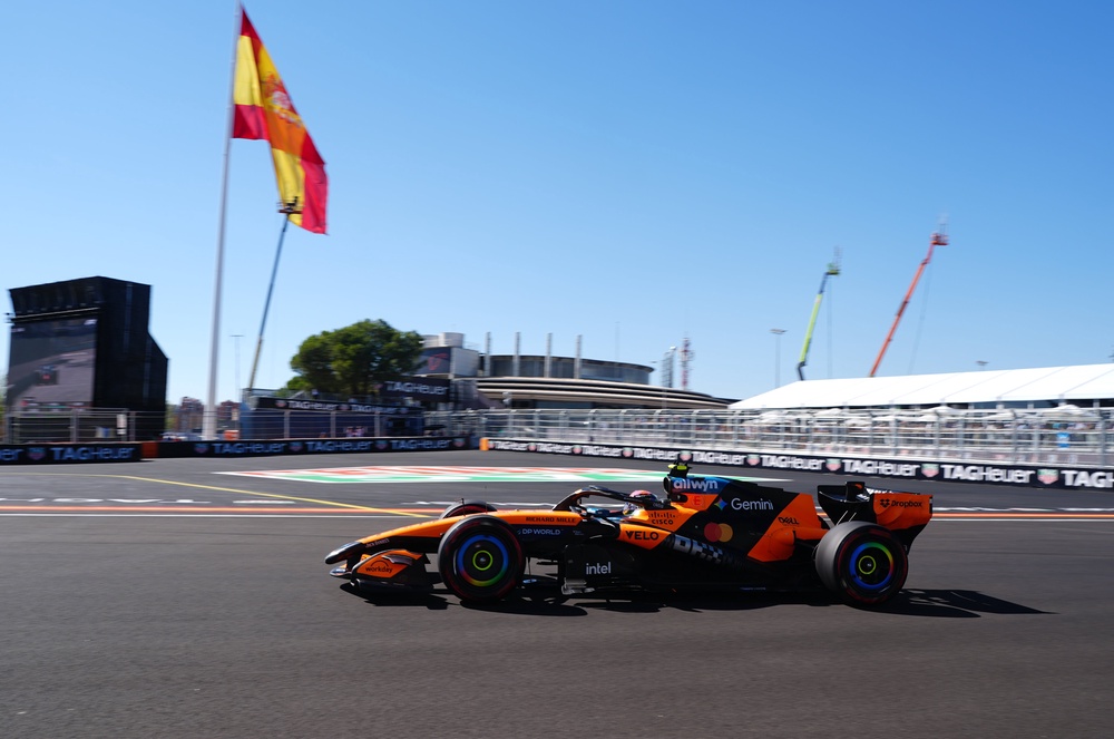 World champion Lando Norris saw off Kimi Antonelli to land pole position for Sunday’s Spanish Grand Prix (David Davies/PA) (PA Wire)