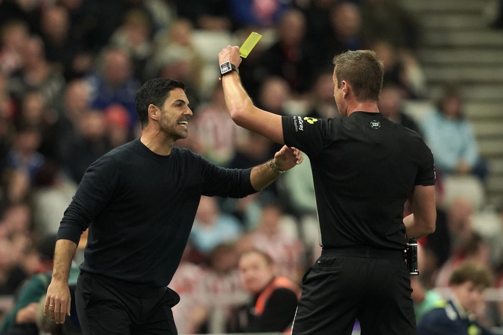 Mikel Arteta was furious with the decision to award Sunderland a penalty (AP)