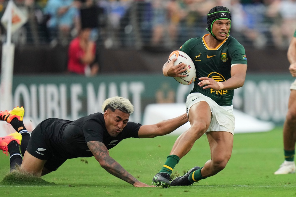 Kurt-Lee Arendse has made a bright start to the second half (AP)