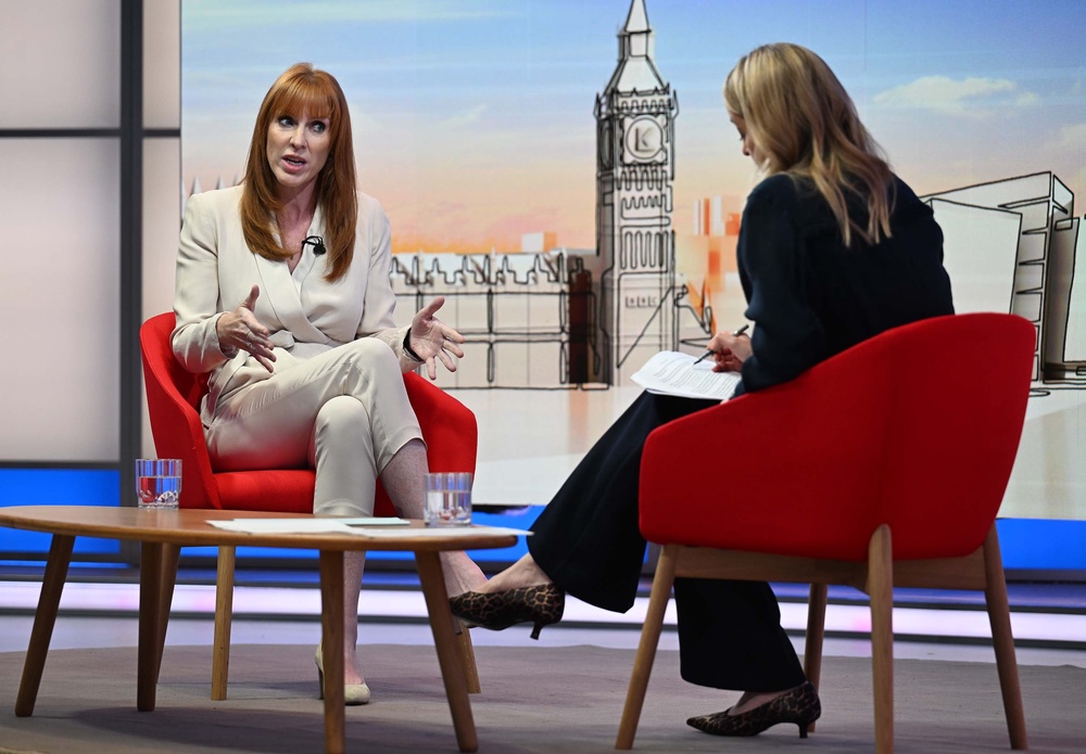 Angela Rayner suggested the government could impose a cap on all political donations (Jeff Overs/BBC/PA) (PA Media)