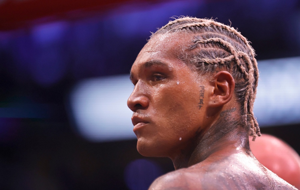 Benn after his WBC title-fight defeat in T-Mobile Arena (Getty)