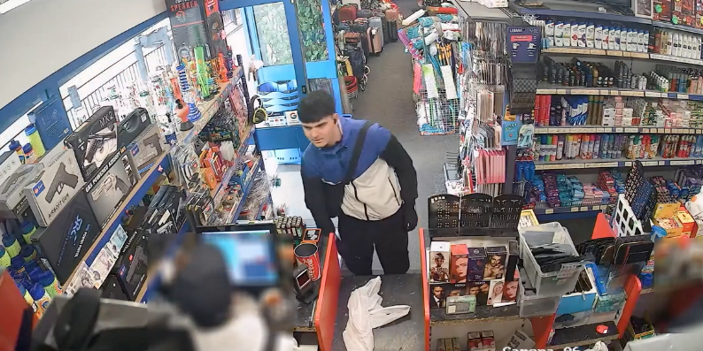 Officers established through CCTV enquiries that Sulaiman Tajzai had purchased a knife from a corner shop in Leeds before travelling to London by train on the same day (Met Police)