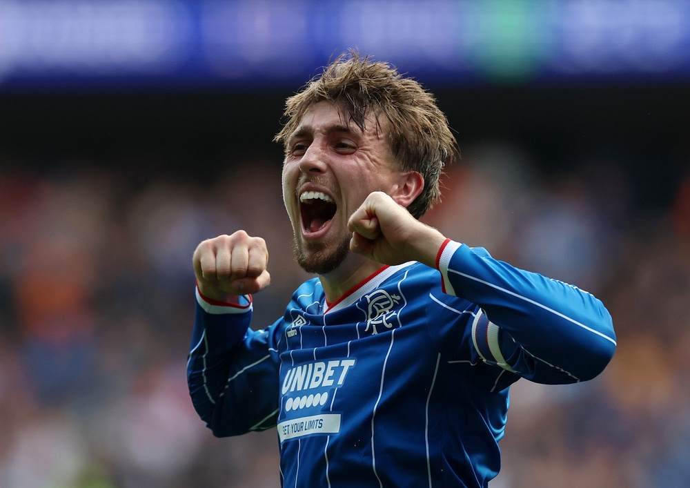 Rangers skipper Dan Neil was superb on his Old Firm debut however (Getty)