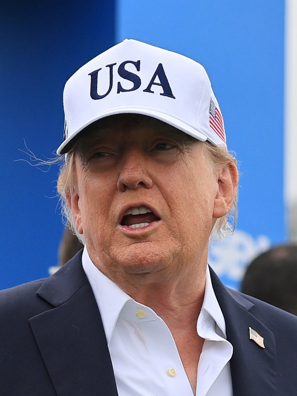 US President Donald Trump at the Irish Open (Liam McBurney/PA)
