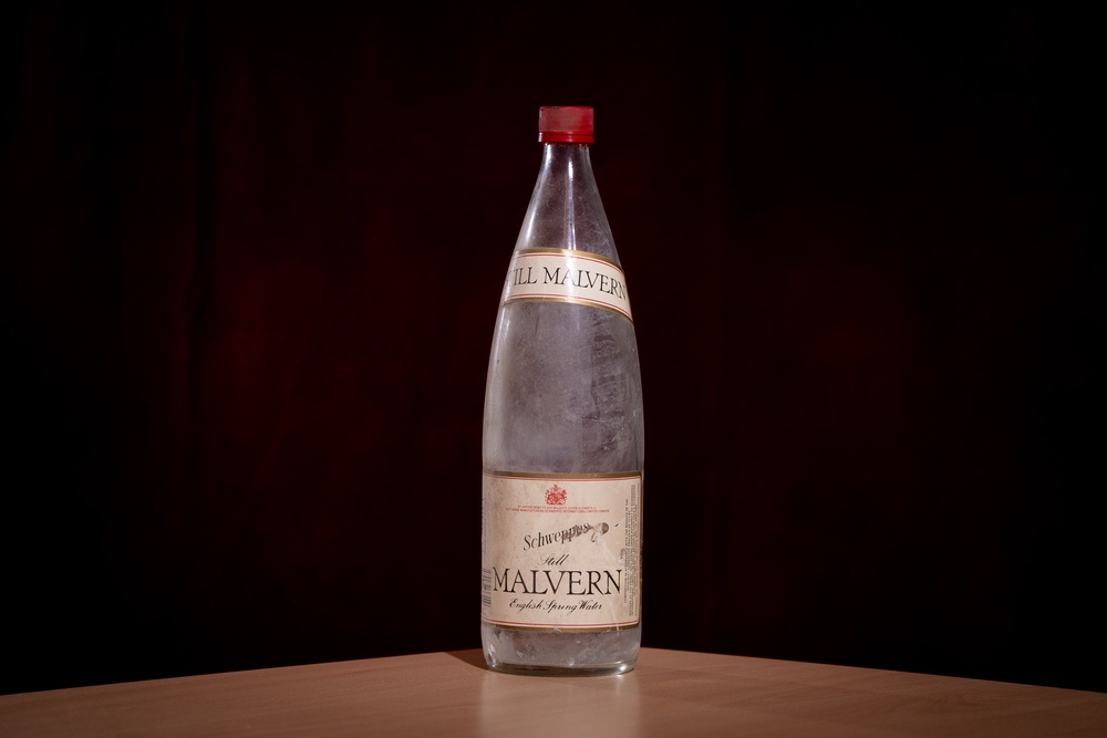 A bottle of Schweppes Malvern English Still Spring Water (PA)