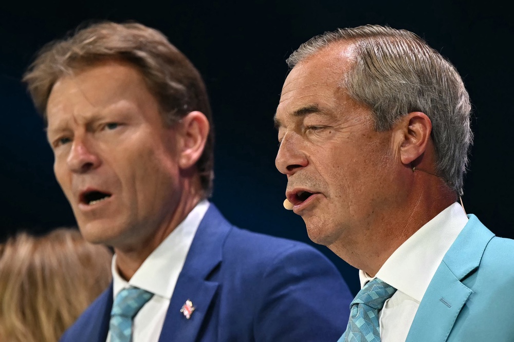 Mr Farage told the BBC on Monday that while he believed the two donations were “compliant” with the law as it stands, suggested they would not be acceptable as a result of a law change. (AFP/Getty)