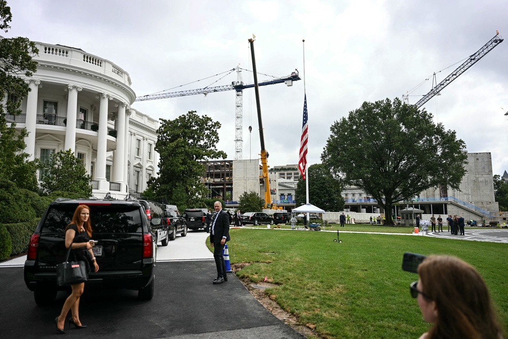 Work to ‘improve’ the executive mansion is ongoing, despite voters repeatedly telling pollsters their concerns lie elsewhere (AFP/Getty)