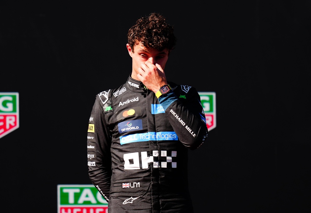 Lando Norris was left disappointed after failing to win the Madrid Grand Prix (PA Wire)
