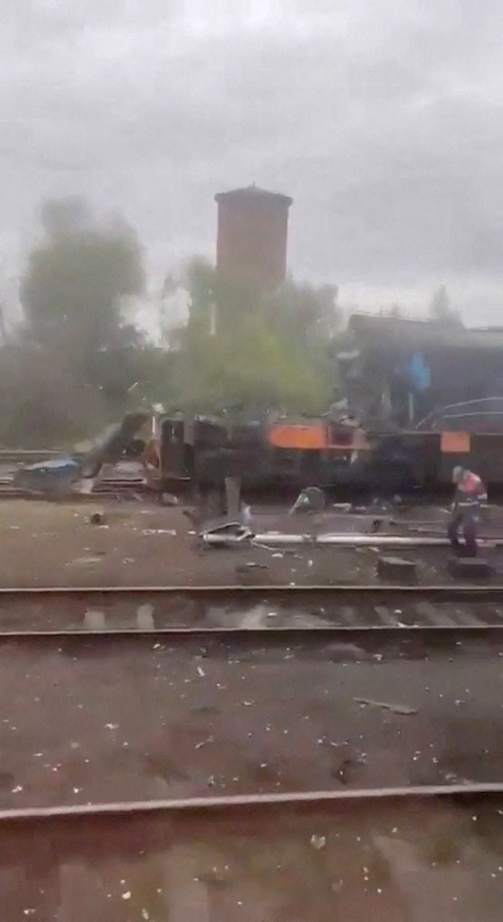 Russia hits passenger train on Ukraine's border with Poland just misses 'diplomatic train' (Reuters)