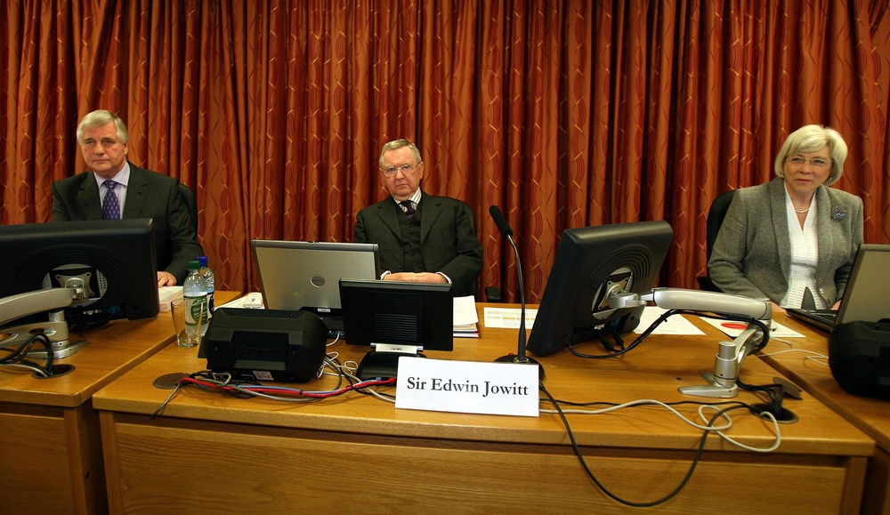 The Robert Hamill inquiry panel in 2009 (Paul Faith/PA) (PA Archive)
