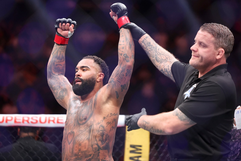 Wrestling talent Gable Steveson will fight in the UFC for the second time (Getty)