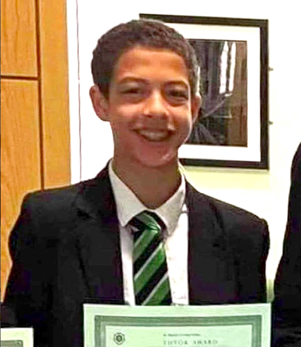 BEST QUALITY AVAILABLE Noah Donohoe, 14, who was found dead in a storm drain in north Belfast in June 2020, six days after he went missing (Family/PSNI/PA) (PA Media)