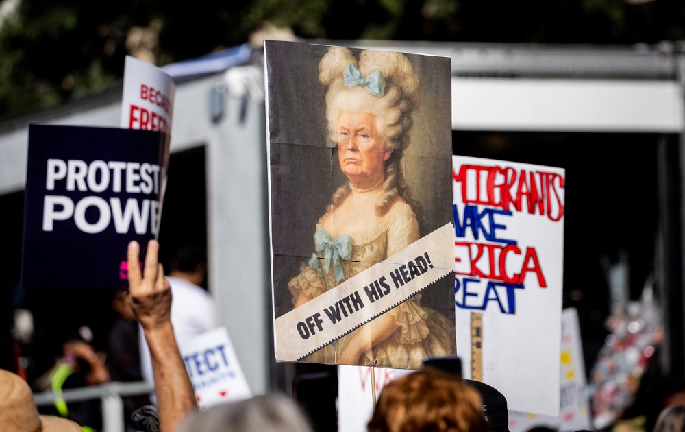 Anti-Trump protesters have held several waves of 'No Kings' protests across the country for more than a year (AFP via Getty Images)