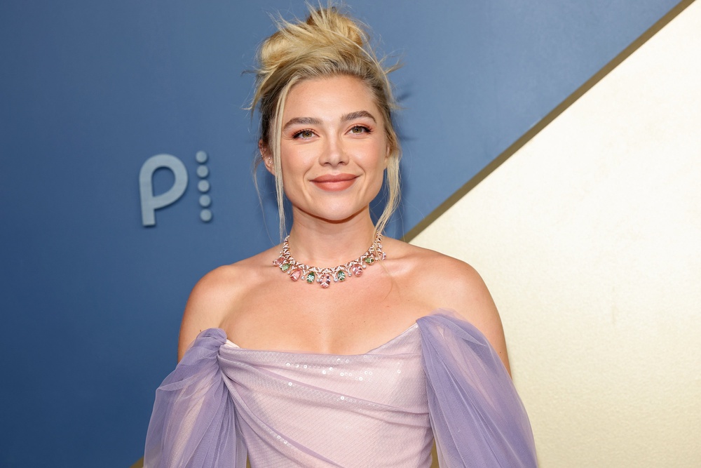 The sweeping gown was gorgeous but the messy glam felt too sharp a contrast. If her hair had been sleeker — not a slick back but just less sharp around the edges — the look would've felt more cohesive. Instead it's giving part princess and part 90s punk rock (Getty)