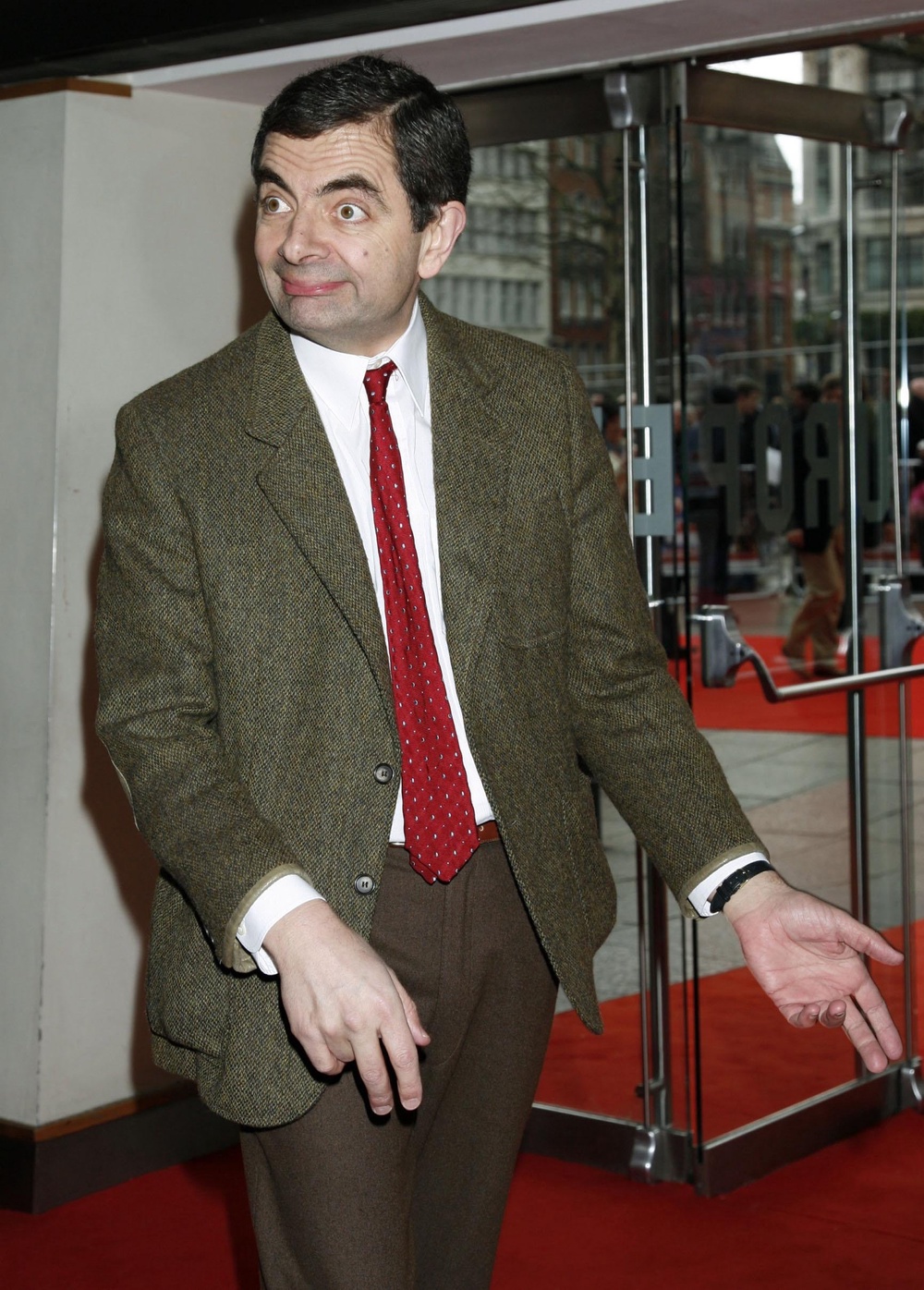 Rowan Atkinson arrives for the UK Charity premiere of Mr Bean’s Holiday at The Odeon in London (Yui Mok/PA) (PA Archive)