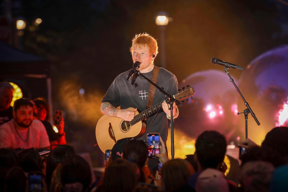 Macklemore was scheduled to play 10 concerts on Ed Sheeran’s tour. (AP)