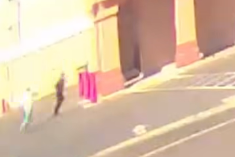 The Sacremento County Sheriff's Office released footage of the incident, which shows a woman fleeing from a male figure. Sheriff Jim Cooper identified these figures as Rohit and Thakur (Sacremento County Sheriff Jim Cooper)
