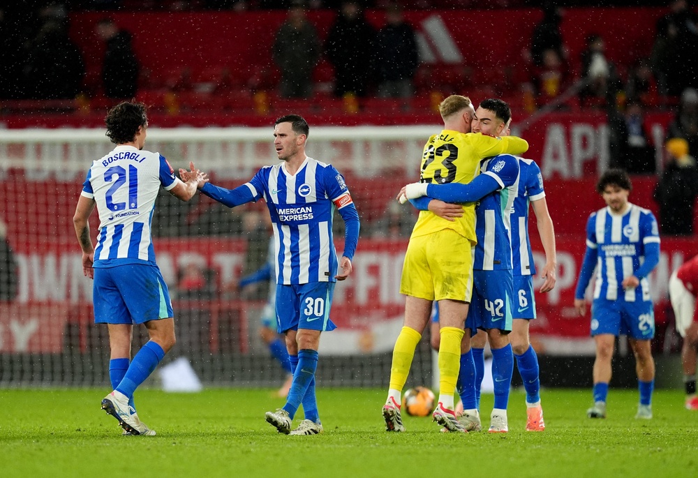 Brighton have a strong record at Old Trafford in recent times (PA Wire)