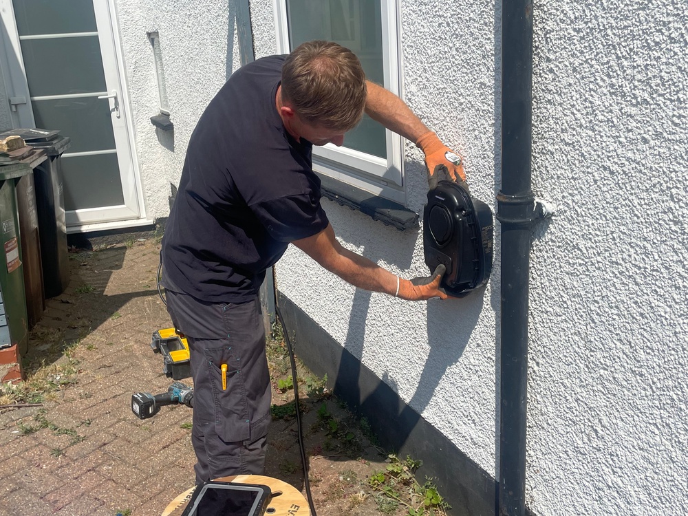 Choosing the right spot to install your home charger is vital. It has to be close to the right electrical connections and within reach of your car (Simon Best/The Independent)