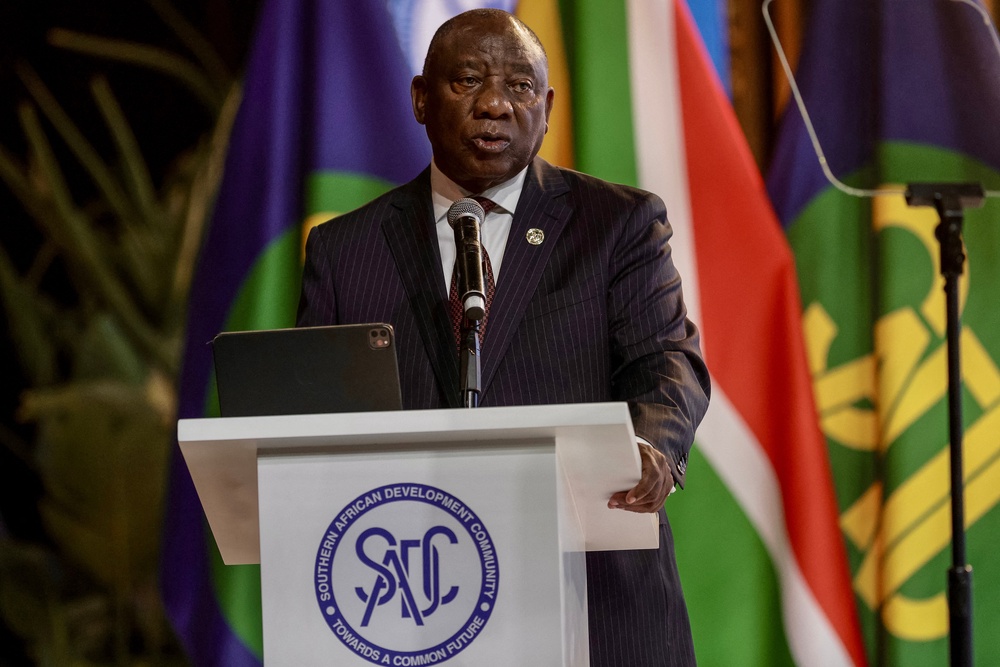 South African President Cyril Ramaphosa, pictured, has called for police to prioritise the investigation (AFP/Getty)