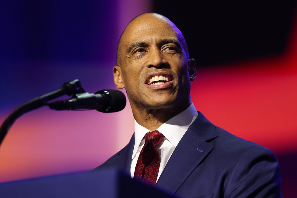 Turner had been addressing the crowd at the American Airlines Center just prior to the incident, which occurred as he was departing and Luna arriving on stage to follow him (Getty)