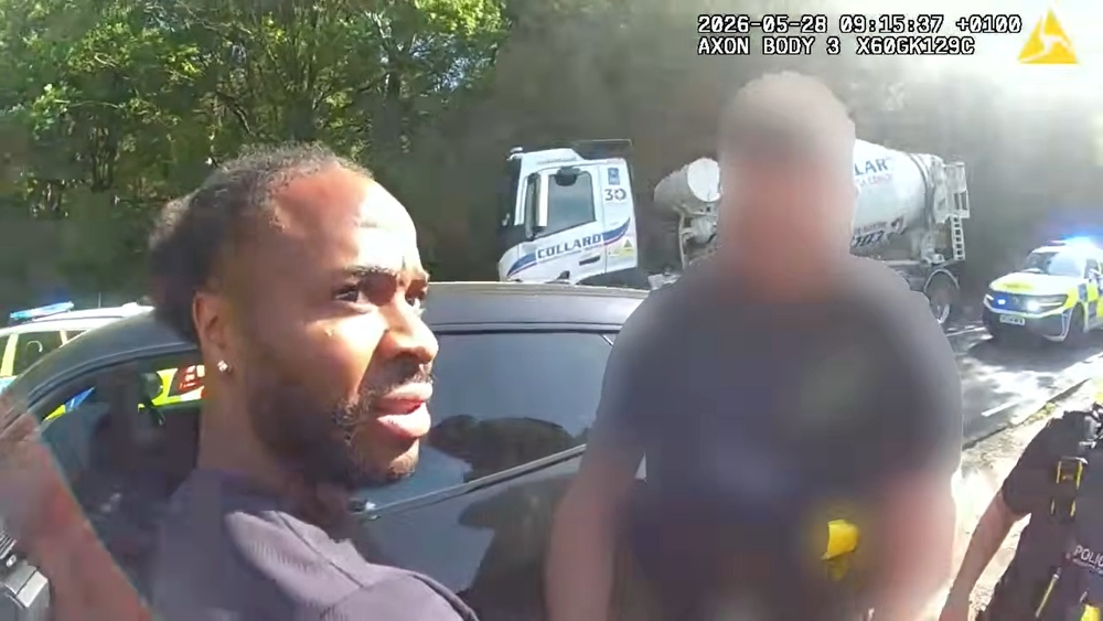 Sterling was charged with dangerous driving following the incident (PA)