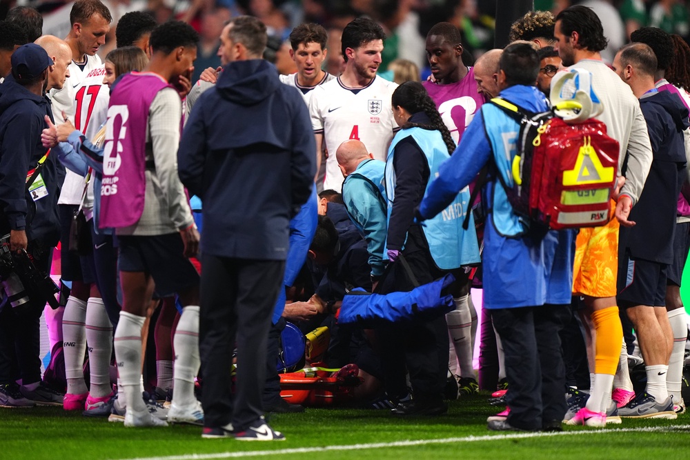 Tuchel felt the concern shown by England’s players after injury to Jordan Henderson underlined the spirit in the camp (Bradley Collyer/PA)