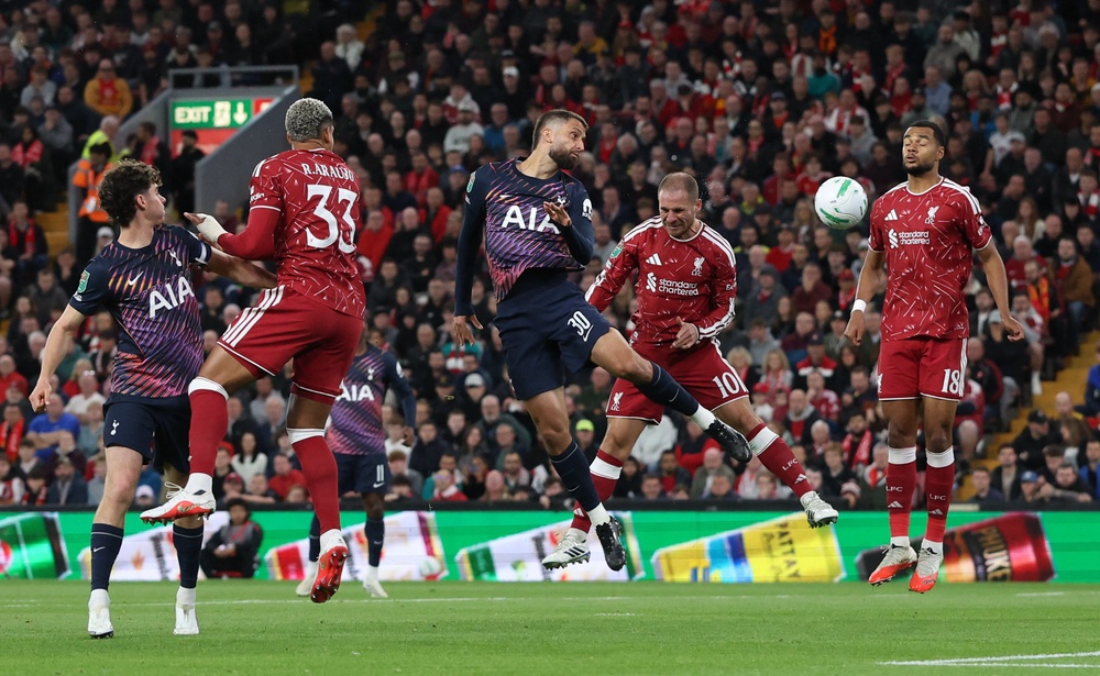 Liverpool host Tottenham in the Carabao Cup third round (Reuters)