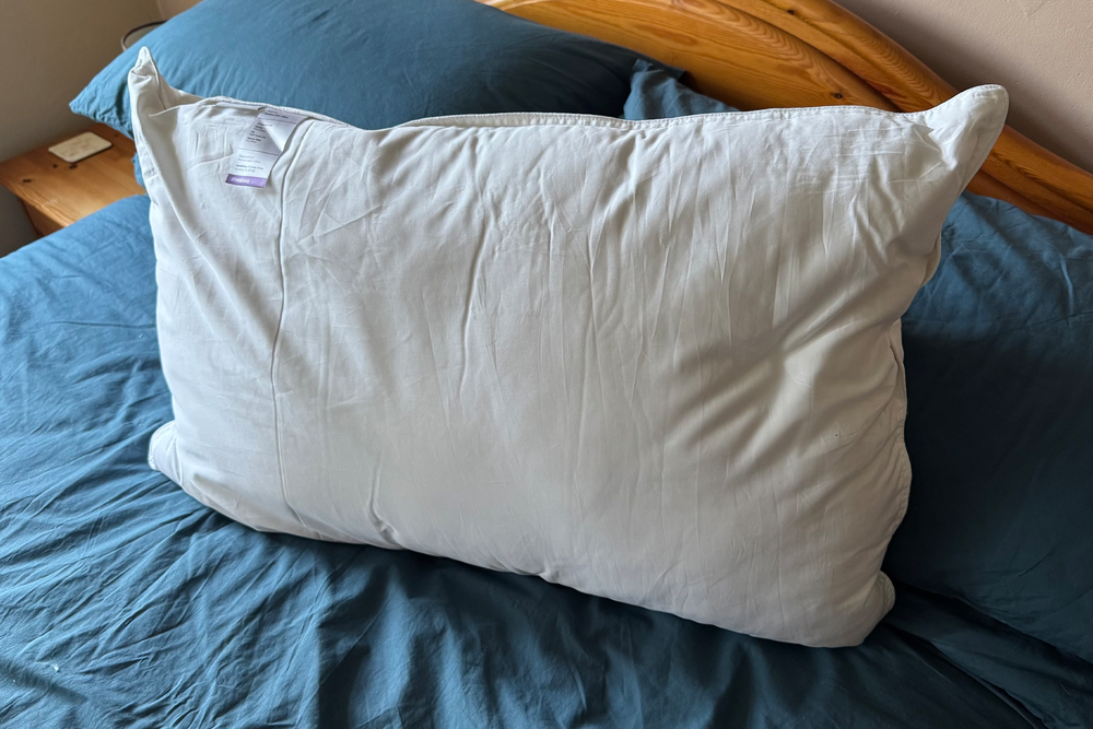 This premium pillow felt durable and instantly comfortable (Jo Plumridge/The Independent)