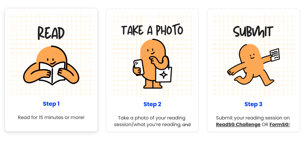 The government website has explained how readers can participate in the reading campaign (Screenshot: read.gov.sg)